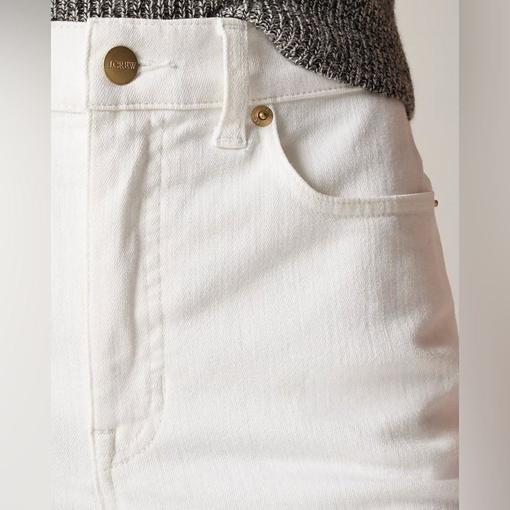NWT J CREW Slim-wide jean in white size 35 - Picture 4 of 10